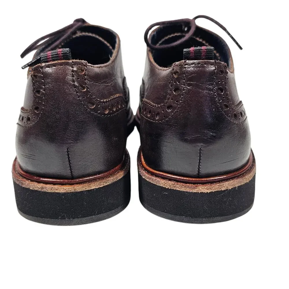 Cole Haan Mens Morris Wingtip Oxford C31330 Cordovan Dress Shoes Size 10M